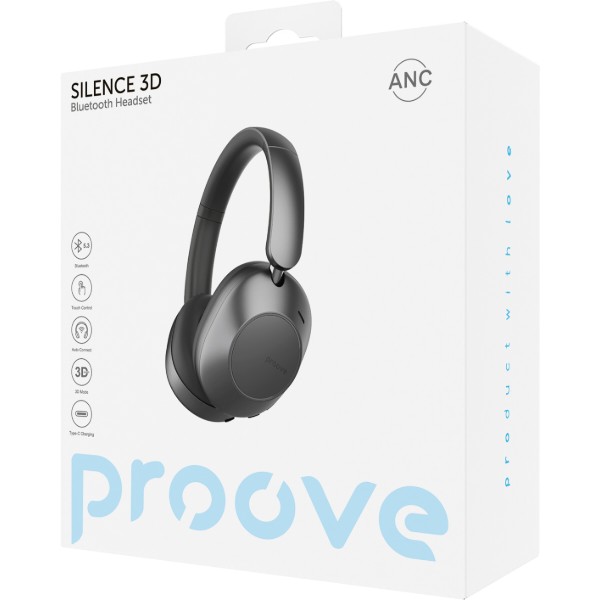 Фото - Наушники полноразмерные беспроводные Proove Silence 3D with ANC (HPSL3D010005)