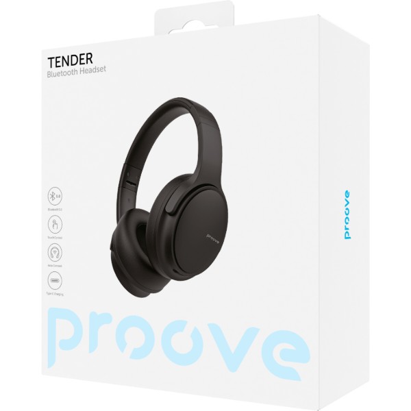Фото - Навушники накладні бездротові Proove Tender Black (488600001)