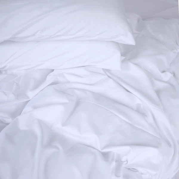 Фото - Простынь двуспальная MirSon Soft Elegance №18-0000 White 180х200 см (2200010915235)