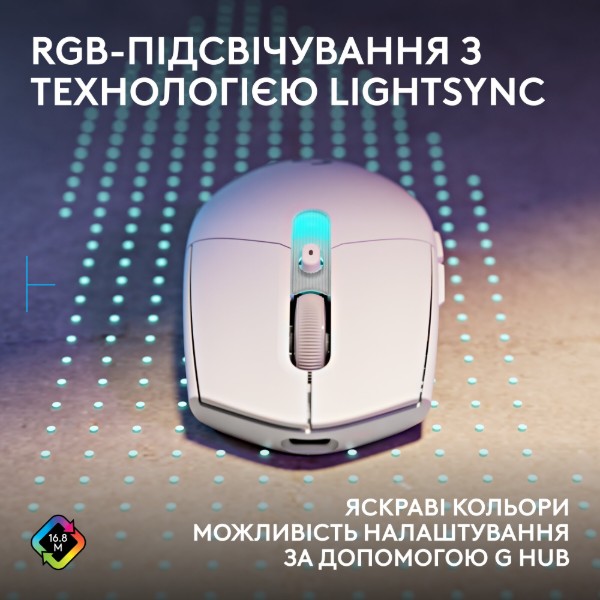 Фото - Миша бездротова ігрова Logitech G305 X Superlight White (910-007747)