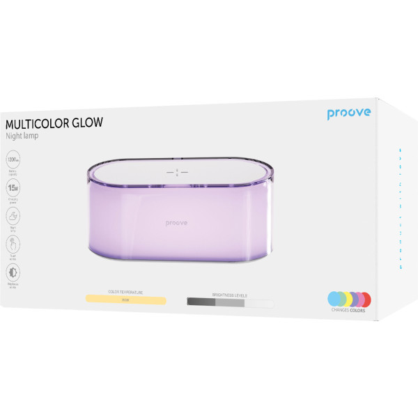 Фото - Нічник Proove Multicolor Glow 1200mAh White (PLGM00102002)