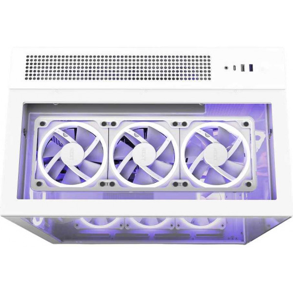 Фото - Корпус NZXT H Series H9 Flow Edition ATX Mid Tower Chassis All White (CM-H91FW-01)