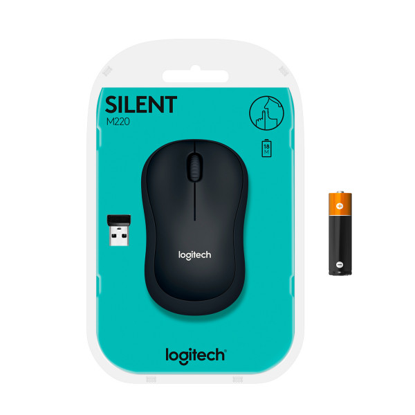 Фото - Мышь беспроводная Logitech M220 Silent Charcoal USB (910-004878)