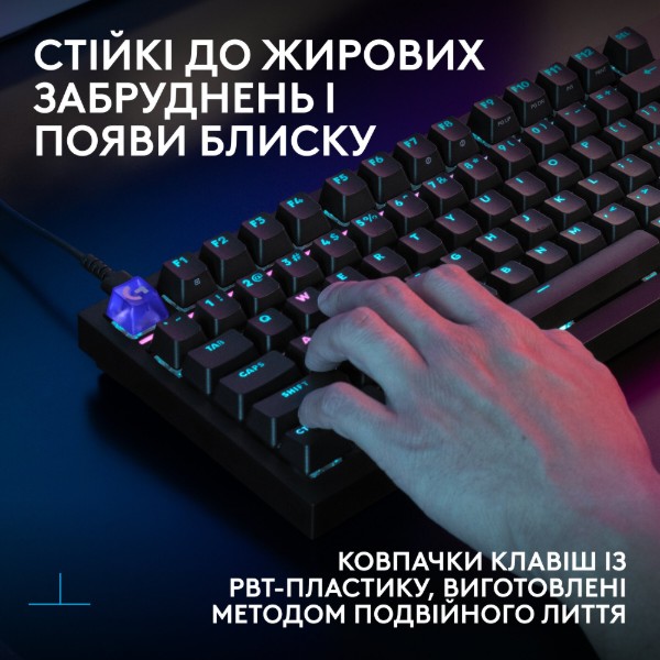 Фото - Клавіатура дротова ігрова Logitech G316 X 98 Black Tactile (920-014205)