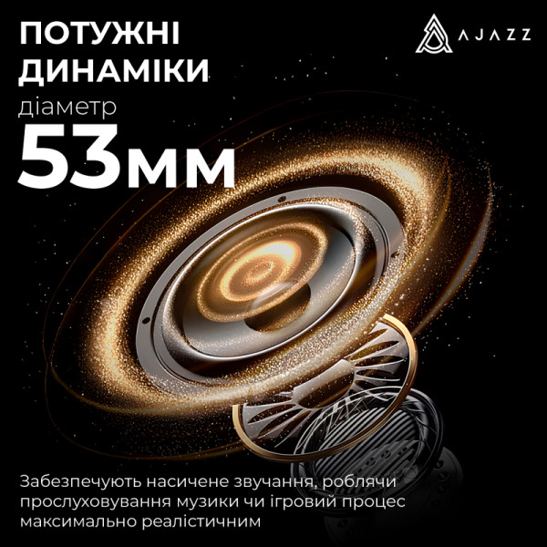 Фото - Гарнітура бездротова ігрова Ajazz AHM08 MAX 3-Mode Black (AHM08-MAX-BGY)