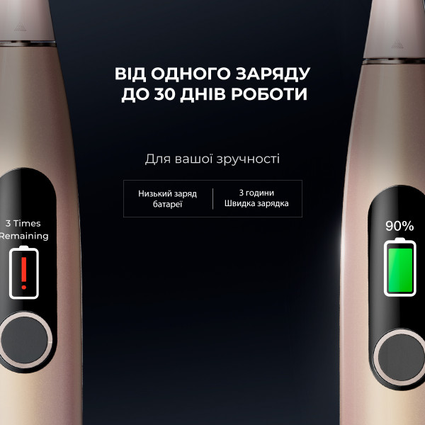 Фото - Зубная щетка электрическая Oclean X Pro Digital Electric Toothbrush Champagne Gold (6970810552553)