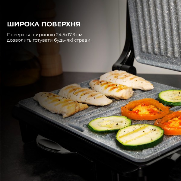 Фото - Гриль-барбекю електричний Cecotec Rock’nGrill 1500 Rapid