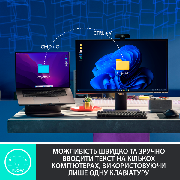 Фото - Клавиатура беспроводная Logitech MX Mechanical Wireless Graphite Clicky (920-010759)