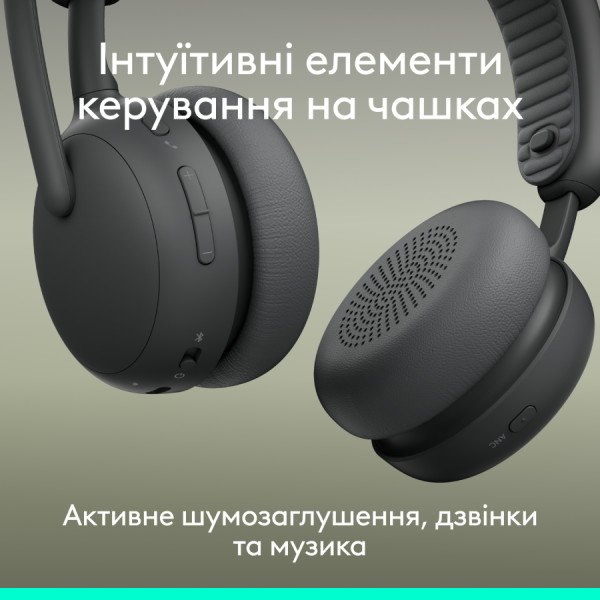 Фото - Гарнітура бездротова Logitech Zone Wireless 2 ES Graphite (981-001503)