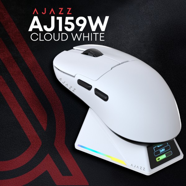 Фото - Мышь беспроводная игровая Ajazz AJ159 APEX White (AJM159-A-W)