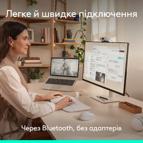 Фото - Клавиатура+мышь беспроводная Logitech Signature Comfort Plus MK880 Off-White (920-014033)