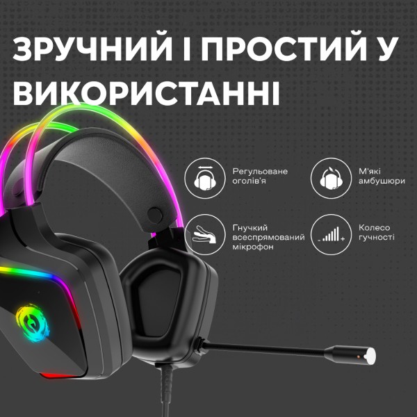 Фото - Уценка - Гарнитура проводная игровая Canyon CND-SGHS9A Black