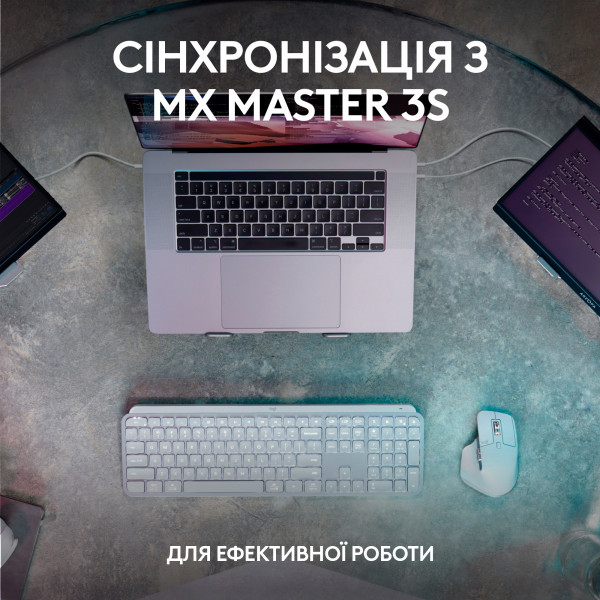 Фото - Клавіатура бездротова Logitech MX Keys S Wireless Graphite (920-011593)