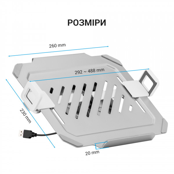 Фото - Подставка под ноутбук охлаждающая OfficePro LH474W White