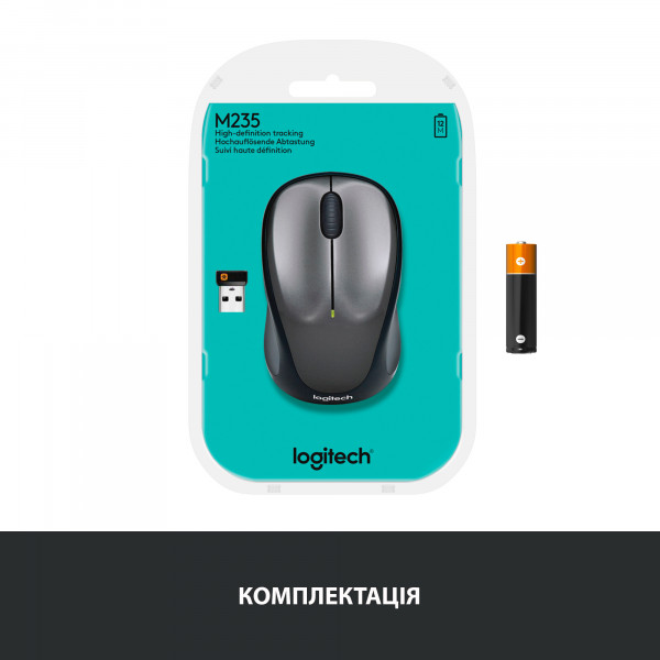 Фото - Миша бездротова Logitech M235 WL Grey (910-002201)