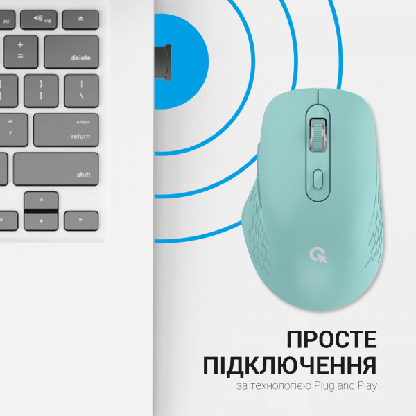 Фото - Мышь беспроводная OfficePro M230M Silent Click Wireless Mint (M230M)