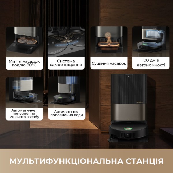 Фото - Робот-пилосос миючий Dreame X50 Ultra Complete (RLX85CE-4-BL)
