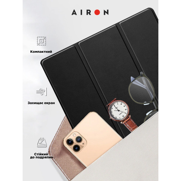 Фото - Чохол для планшета AIRON Premium for Samsung Galaxy Tab S8 Ultra 14.6 2022 із захисною плівкою та серветкою Вlack (4822352781090)