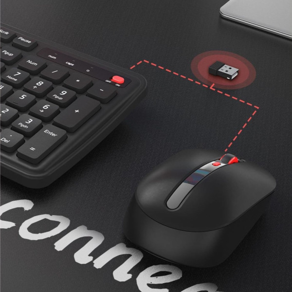 Фото - Клавіатура + миша бездротова Xiaomi MiiiW Keyboard and Mouse Combo Gen 3 PB03 Black (MW24PB03) UA