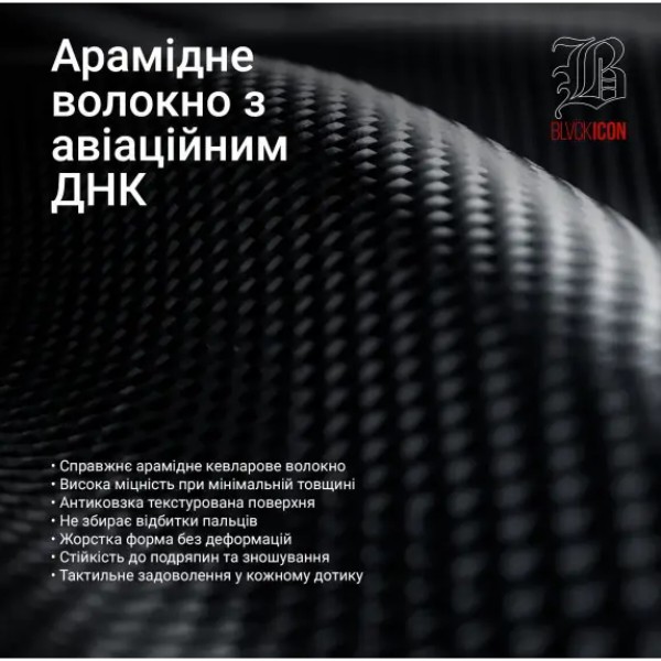 Фото - Чохол для смартфону Armorstandart BlackIcon Aramid Twill MagCase for Samsung S26 Ultra Black (ARM90147)