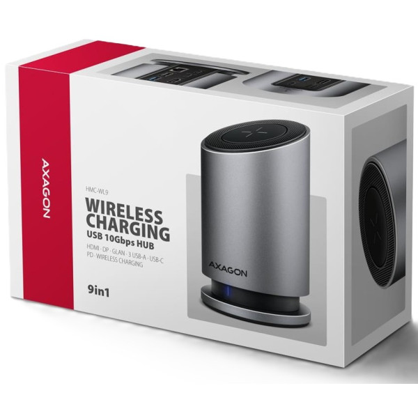 Фото - Хаб USB AXAGON USB-C 9IN1 WRL 0.6m (HMC-WL9)