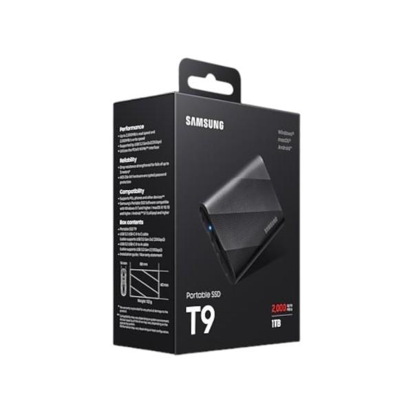 Фото - SSD-накопитель внешний Samsung USB3.2 1TB EXT.T9 (MU-PG1T0B/EU)