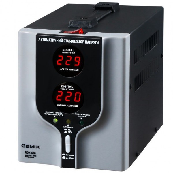 Фото - Стабілізатор напруги Gemix RDX-500