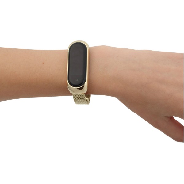 Фото - Ремінець для фітнес-браслету BeCover Metal for Xiaomi Mi Smart Band 5 Gold (705148)