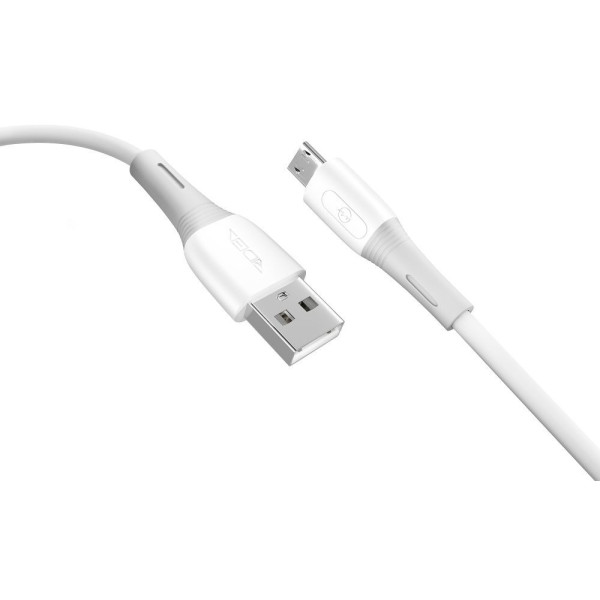 Фото - Кабель синхронізації даних Ridea SiliconePro Micro 3A White (RC-SI35)