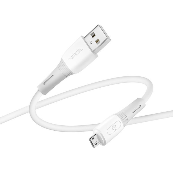 Фото - Кабель синхронізації даних Ridea SiliconePro Micro 3A White (RC-SI35)