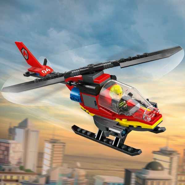 Фото - Конструктор LEGO City Пожарный спасательный вертолет (60411)