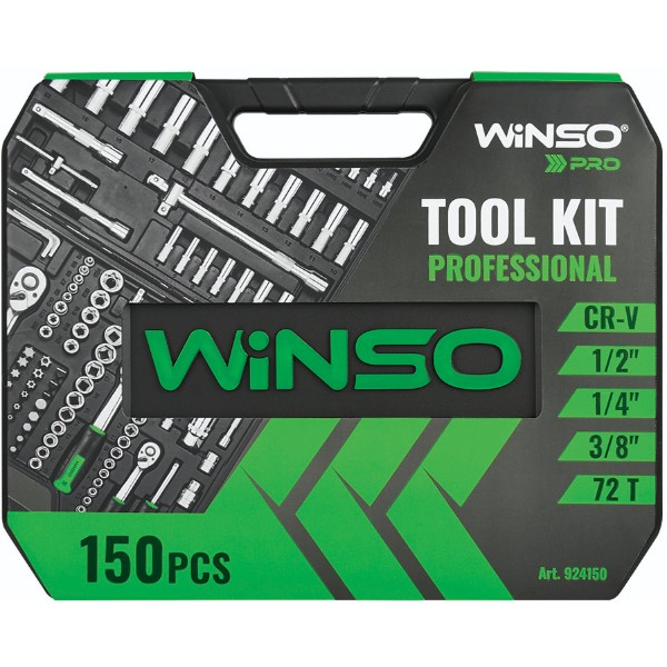 Фото - Набор инструментов Winso в кейсе Pro 150 шт. (924150)