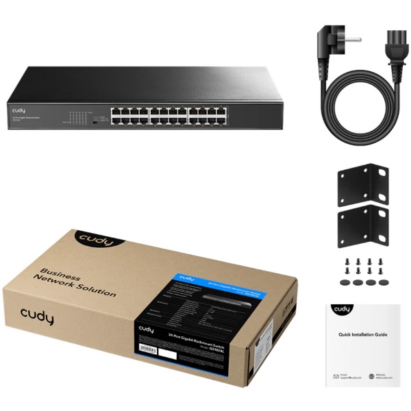 Фото - Коммутатор локальної мережі (Switch) Cudy GS1024L