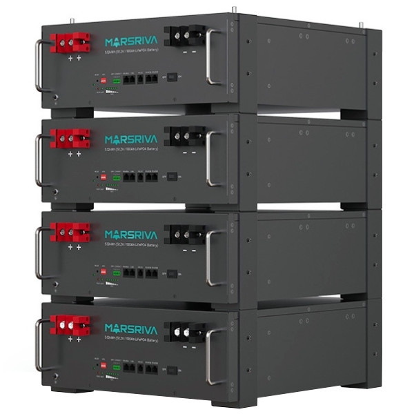 Фото - Батарея для сонячного інвертора Marsriva LiFePO4 Battery,51.2V/100Ah, Brand new REPT cell, Grad (MR-LFP5.12-LRT)