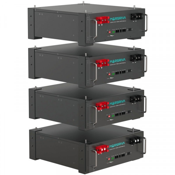 Фото - Батарея для сонячного інвертора Marsriva LiFePO4 Battery,51.2V/100Ah, Brand new REPT cell, Grad (MR-LFP5.12-LRT)