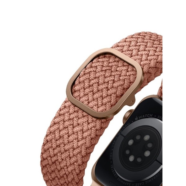 Фото - Ремінець для смарт-годинника Uniq Aspen Braided Apple Watch Strap 40/38mm Grapefruit Pink