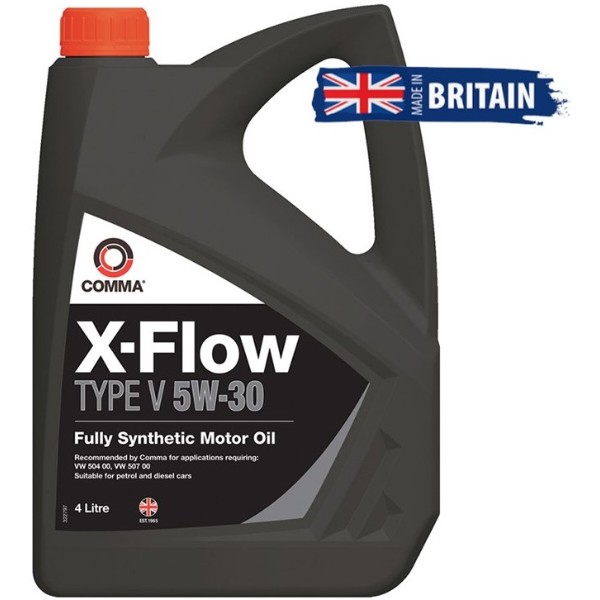 Фото - Олива для авто COMMA X-FLOW TYPE V 5W-30 4л (XFV4L)
