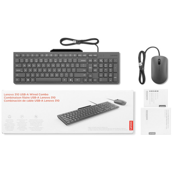 Фото - Клавіатура+миша Lenovo 310 USB-A Wired Combo UA (GX31R09776)