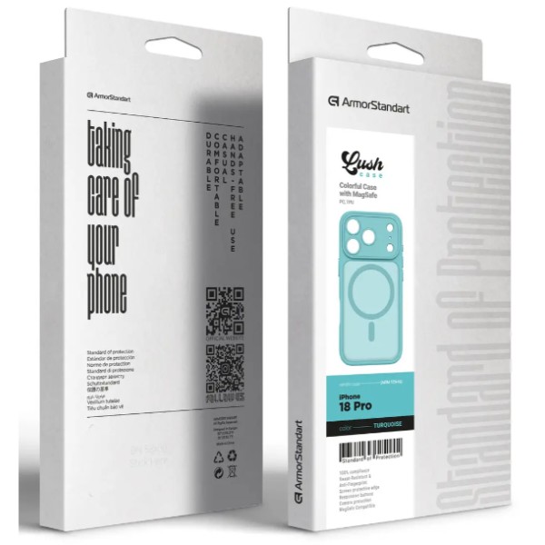 Фото - Чехол для смартфона Armorstandart Lush MagCase for Apple iPhone 18 Pro Turquoise (ARM92546)