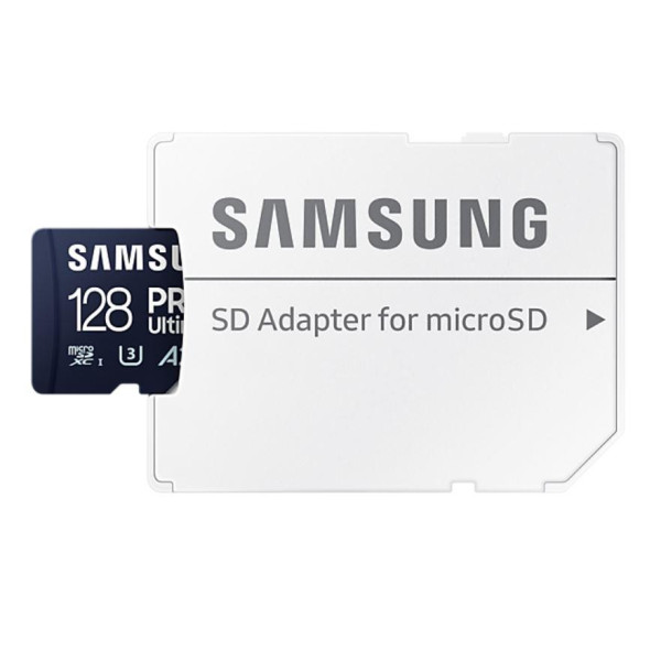 Фото - Карта пам'яті Samsung MICRO SDXC 128GB W/ADAPT (MB-MY128SA/WW_