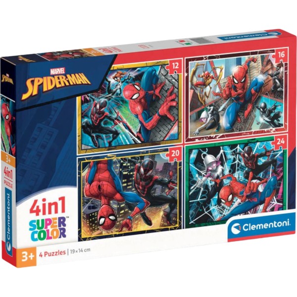 Фото - Пазлы (3-4 года) Clementoni Spider-Man 12,16,20 та 24 эл. (21515)