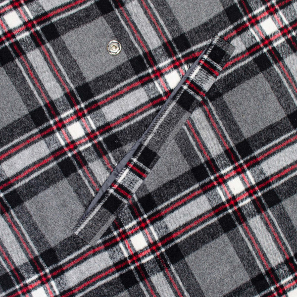 Фото - Плед полуторний Home Line 4 в 1 клітинка червона (143567)