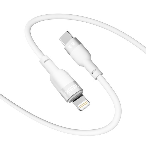 Фото - Кабель YOKI SILICONE Type-C to Lightning 30W 1.2m White (YK-SI50)