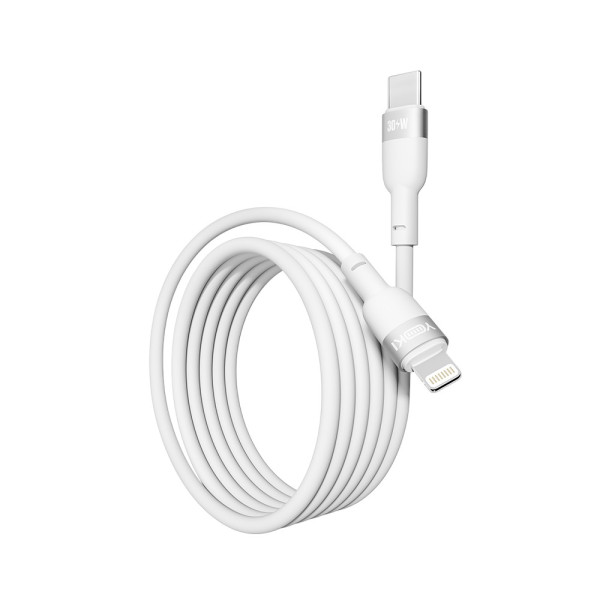Фото - Кабель YOKI SILICONE Type-C to Lightning 30W 1.2m White (YK-SI50)