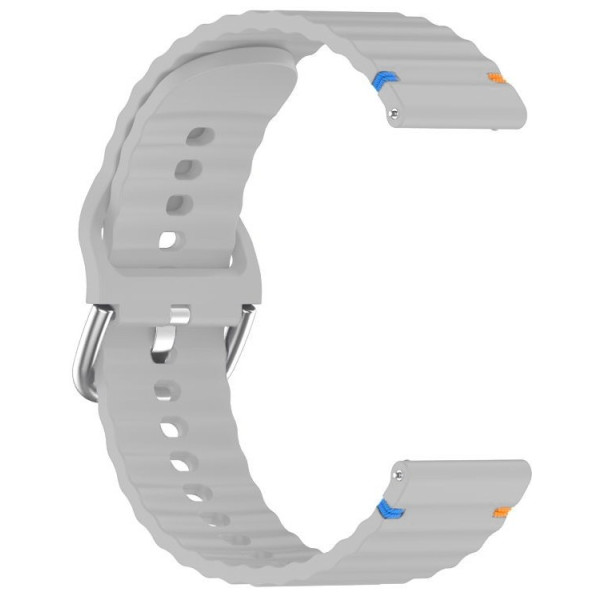 Фото - Ремінець для смарт-годинника BeCover Ribbed Tape (20mm) for Huawei Watch GT 3 (42mm) / GT 2 (42mm) / GT 3 Pro (43mm Ceramic) / Watch 2 (Sport) Lite Gray (714872)