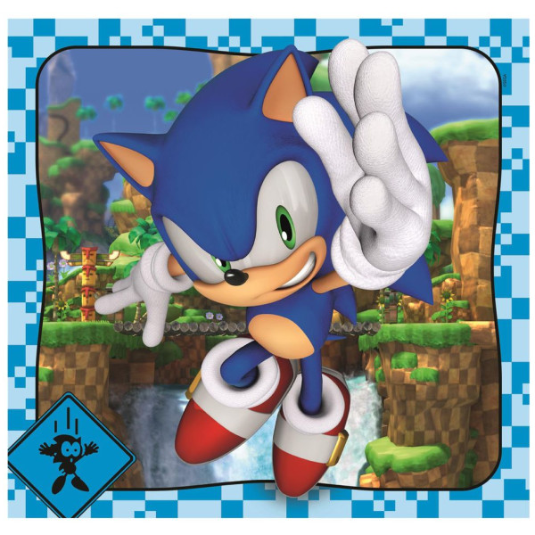 Фото - Пазли (5-7 років) Clementoni Sonic 3 шт. по 48 ел. (25320)