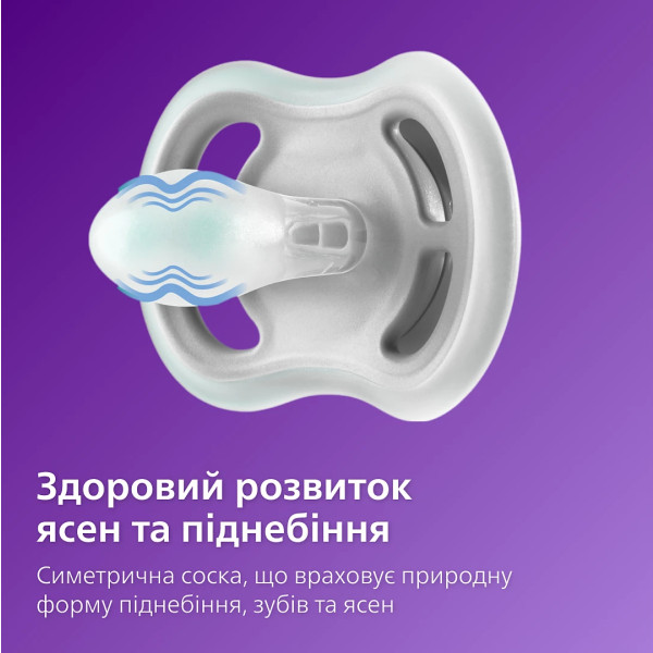 Фото - Ортодонтична пустушка Philips Avent Ultra Air, 18+ міс, 2 шт. (SCF349/24)