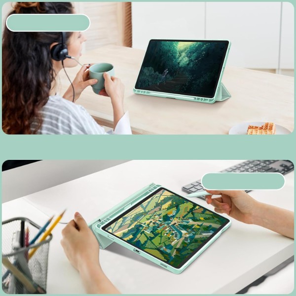 Фото - Чохол для планшета BeCover Soft Edge з кріпленням для стілусу for Samsung Galaxy Tab S10 FE (SM-X520/SM-X526) 10.9" Green (713303)
