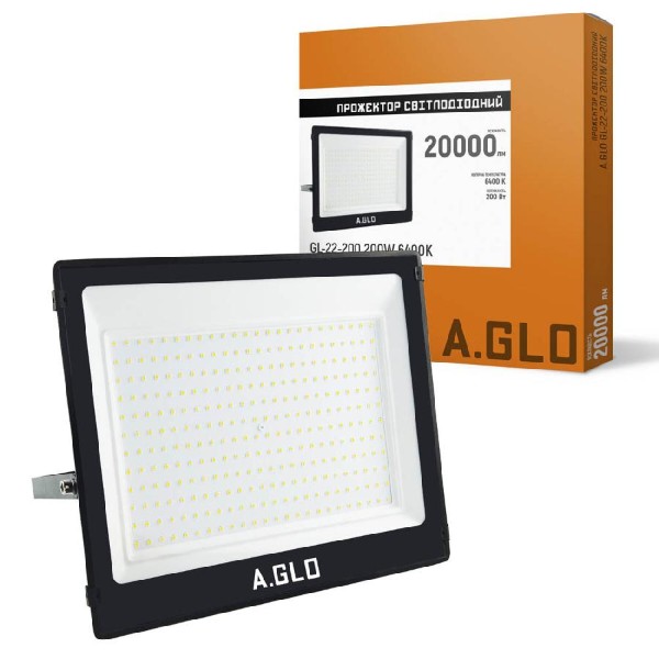 Фото - Светодиодный прожектор A.GLO GL-22-200 200W 6400K (000058908) Фото - Светодиодный прожектор A.GLO GL-22-200 200W 6400K (000058908)