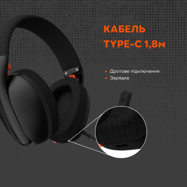 Фото - Гарнитура беспроводная игровая Canyon Ego GH-13 Wireless Gaming 7.1 Black (CND-SGHS13B)